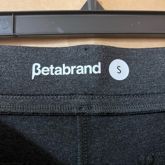 Betabrand | Straight Leg Classic Dress Pants Ponte Knit Trousers Charcoal Size S - Picture 3 of 10